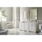James Martin Vanities Bristol 72in Double Vanity, Bright White w/ 3 CM Eternal Marfil Quartz Top 157-V72-BW-3EMR - alternate 2